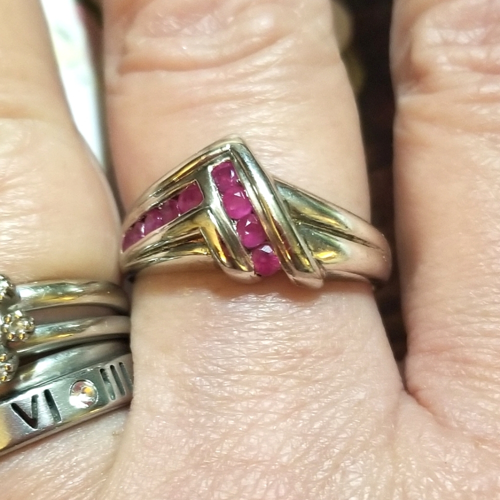Art Deco 1.25cts Burmese Ruby Ring - Picture 8 of 8